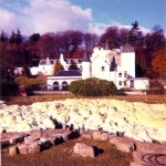 A view of the map and hotel around 1976 or 1977