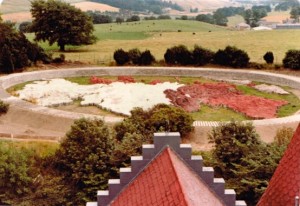 The map being repainted in 1981