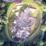 Aerial view of Mapa Scotland taken from a hot-air balloon in the Spring of 2013