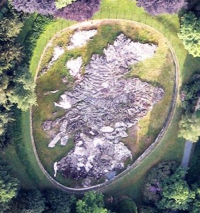 Aerial view of Mapa Scotland taken from a hot-air balloon in the Spring of 2013