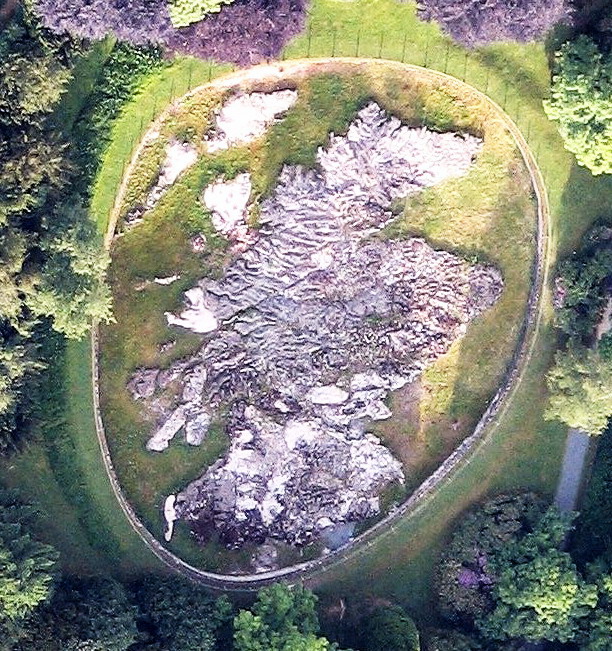 Aerial view of Mapa Scotland taken from a hot-air balloon in the Spring of 2013