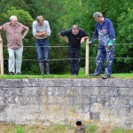 Mapa Scotland members wait for water to return to the map for the first time in over three decades