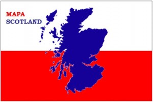 Mapa Scotland flag logo